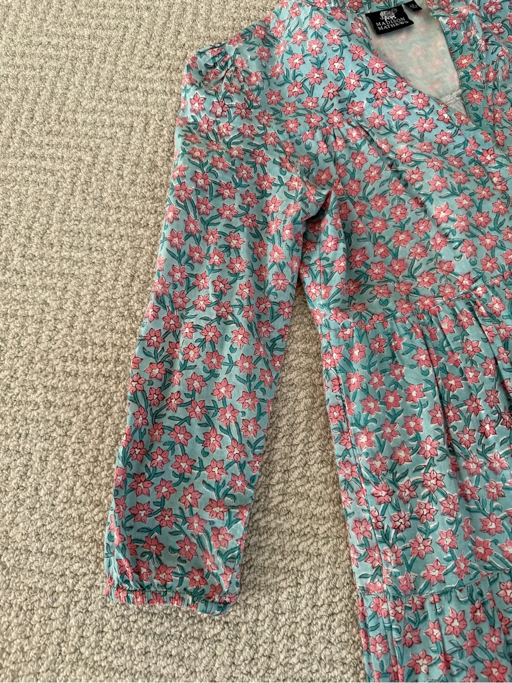 Madison Mathews floral tiered maxi dress - Picture 3 of 6